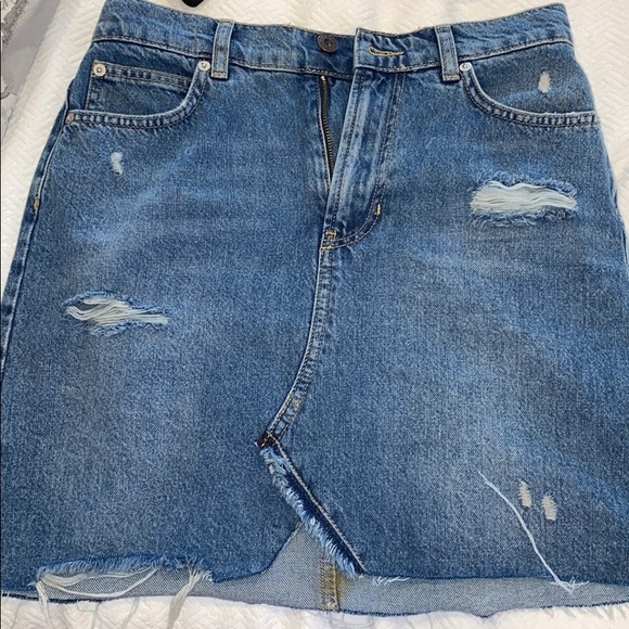 Free people denim mini skirt - Picture 4 of 6